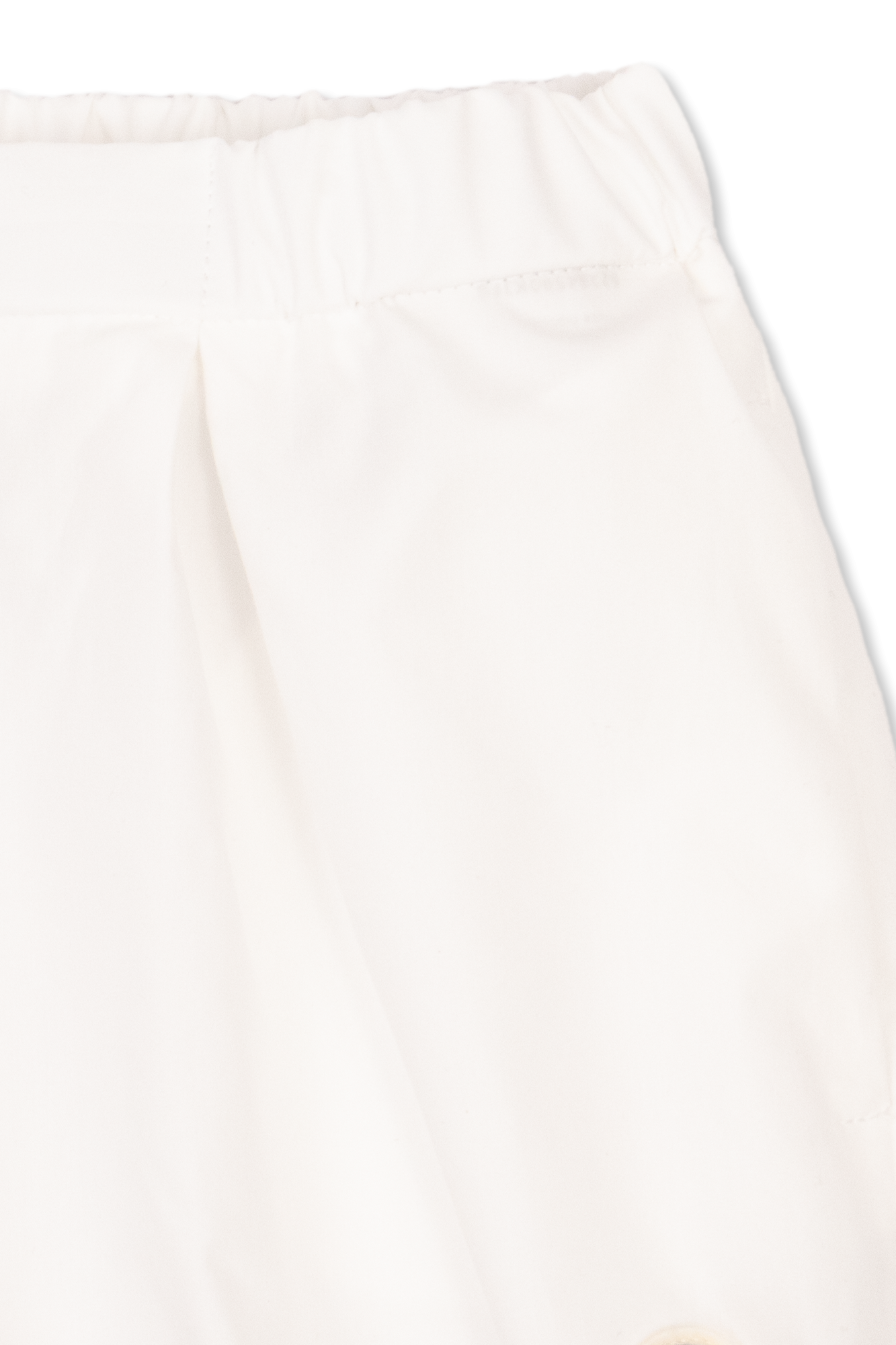 【関税＆送料込み】Moncler Cream Cotton Shorts Moncler logo-appliqué Jersey Shorts | White | FARFETCH
